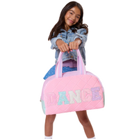 'Dance' Velvet Color Block Medium Duffle Bag