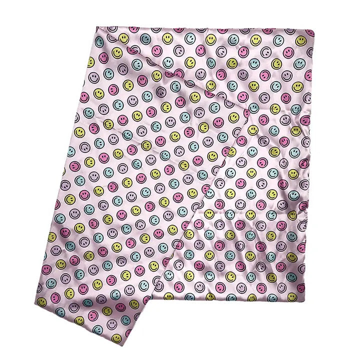 Karma Smiley Satin Anti Frizz Pillow Case