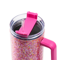 Pink Party Glitter Sipper