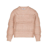 Textured Openwork Sweater