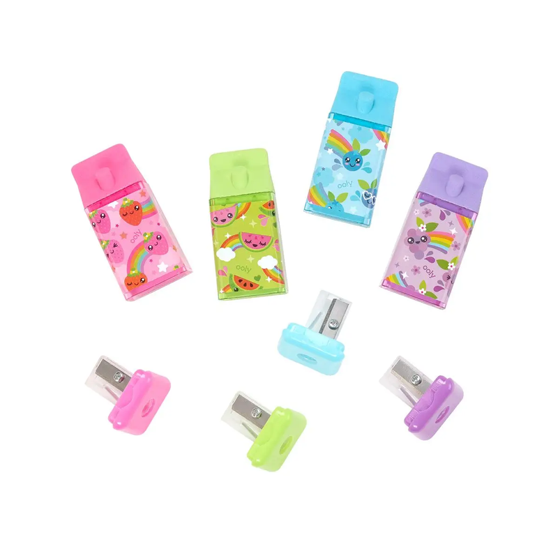 Lil' Juicy Box Scented Erasers + Sharpeners