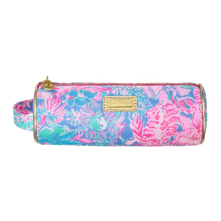 Viva La Lilly Round Pencil Pouch
