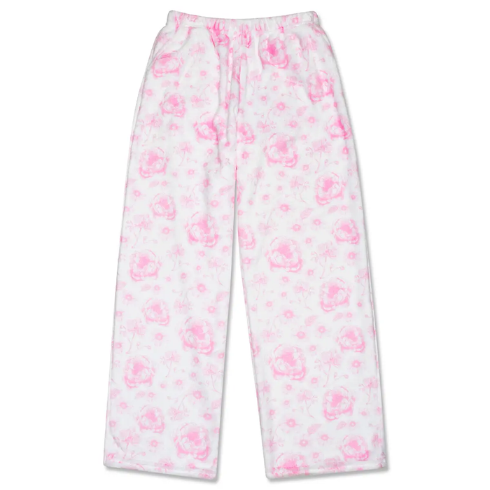 Pretty Pink Toile Plush Pants