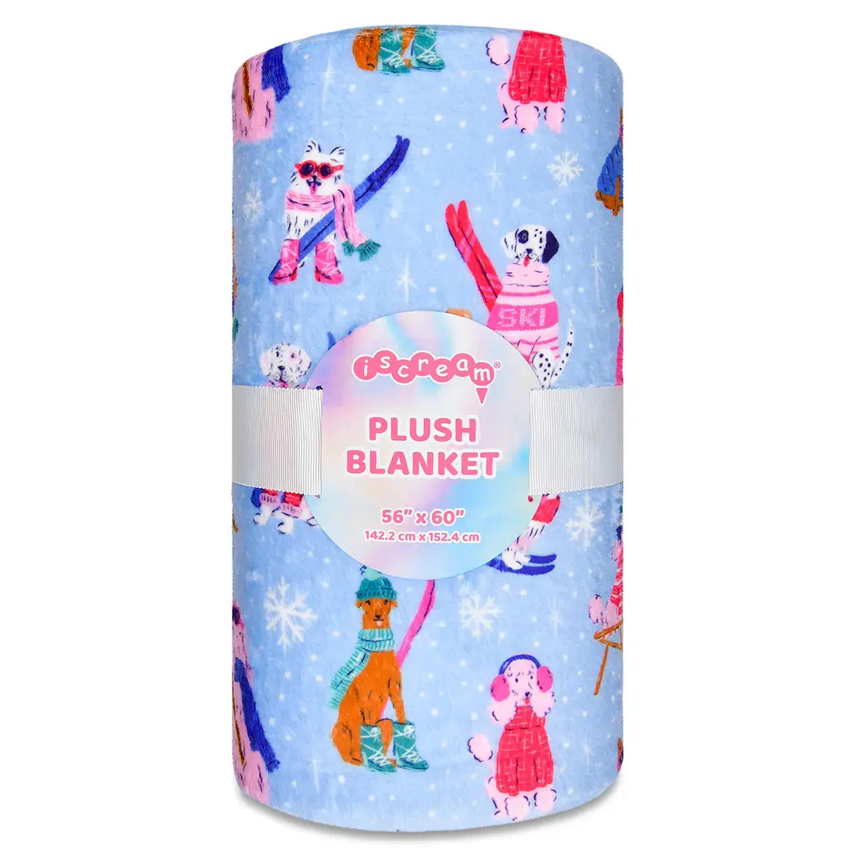 Ski Dogs Plush Blanket