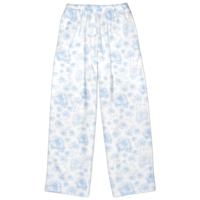 Beautiful Blue Toile Plush Pants