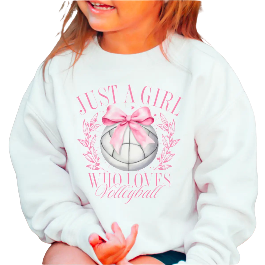Just A Girl Who Loves Volleyball Sweatshirt