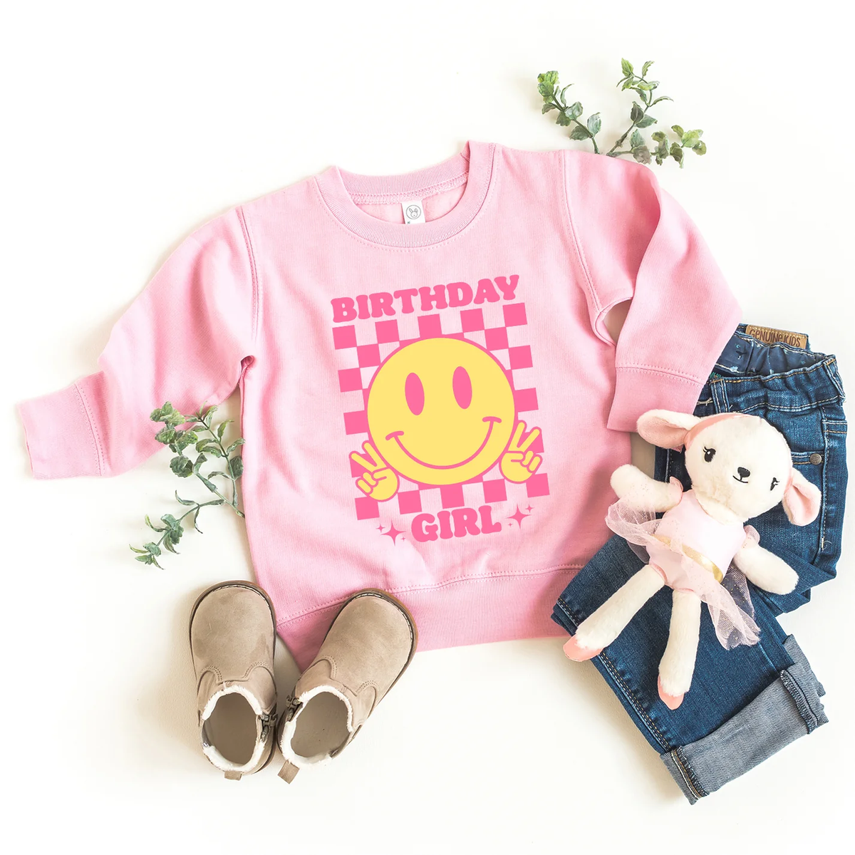 Birthday Girl Checkered | Youth Ultra-Soft Graphic