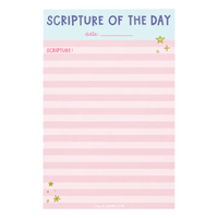 Scripture of the Day Pink Notepad