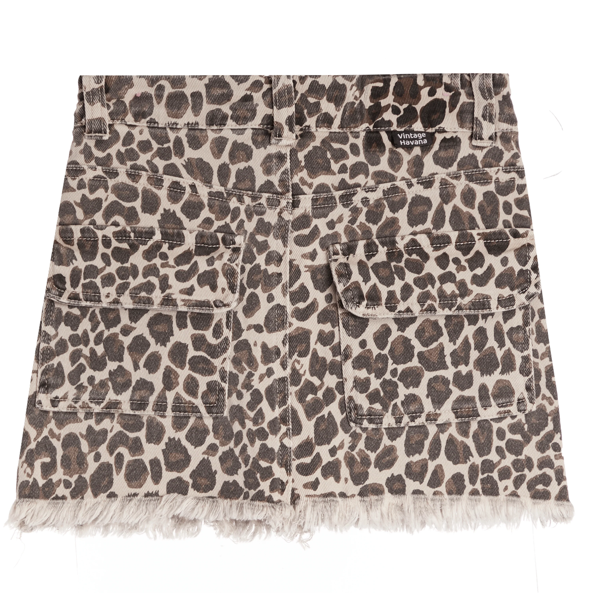 Frayed Hem Skort