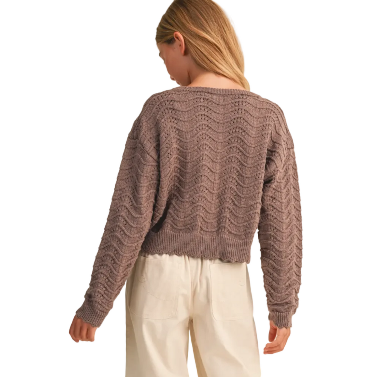 Wavy Knitwear Pull Over