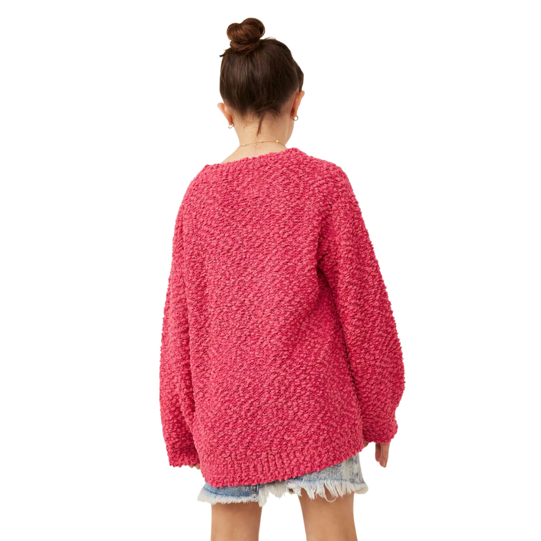 Popcorn Knit Sweater