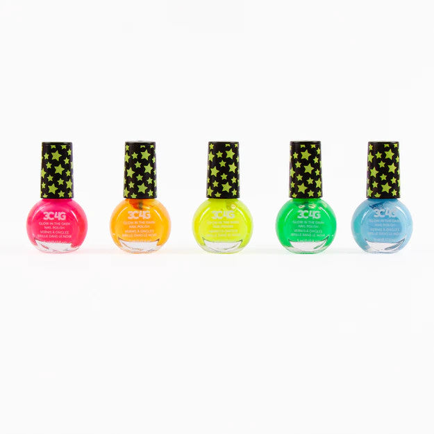 Glow in the Dark Nail Polish - 5 Pack