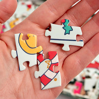 Christmas Western Cowgirl Boots Jigsaw Puzzle