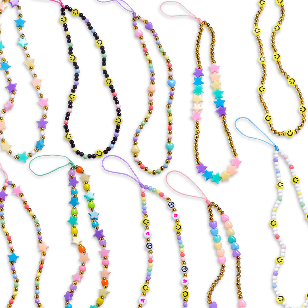 Beaded Cell Phone Chain Assortment