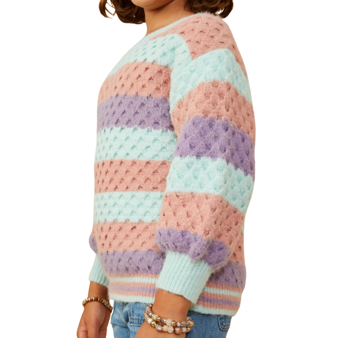 Color Block Chunky Sweater