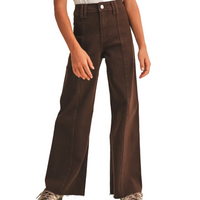 Wide Leg Denim Pants