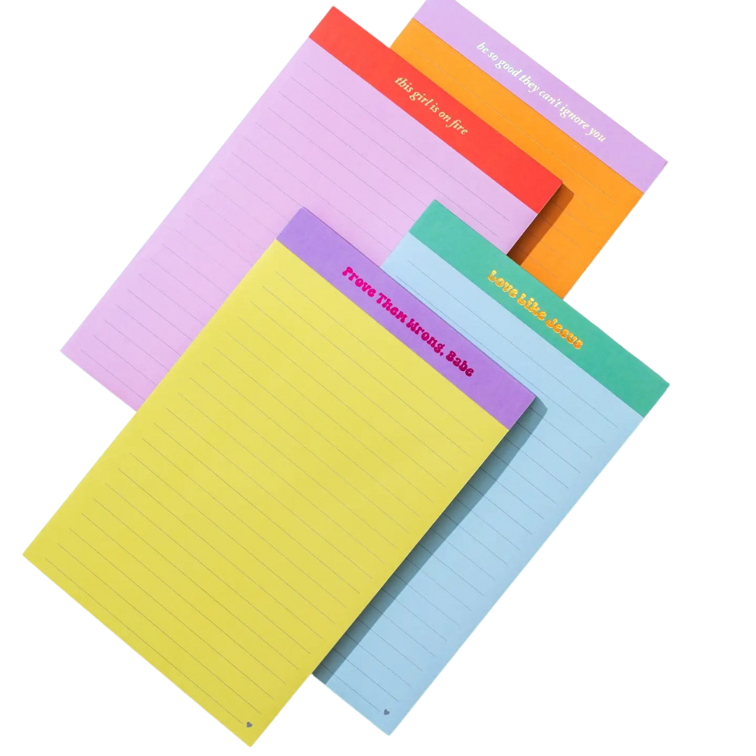 Large List Pad - "This Girl Is On Fire"