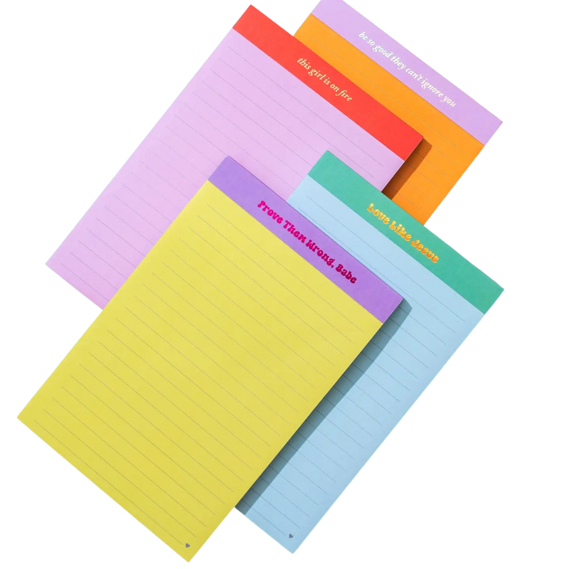 Large List Pad - "This Girl Is On Fire"