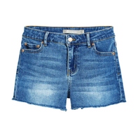 Bow Back Pocket Fray Shorts