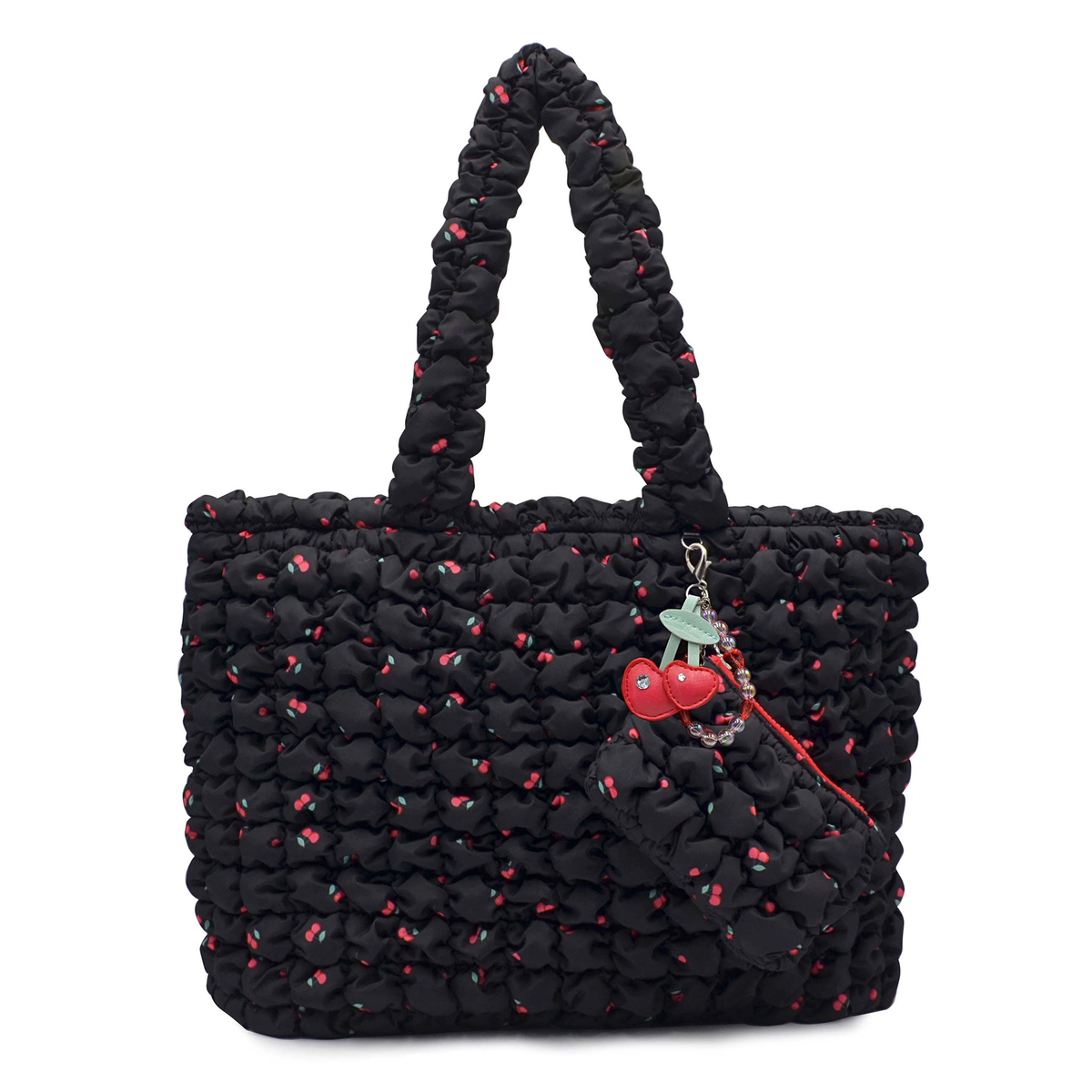 Quilted Scrunchies Large Tote with Coin Purse