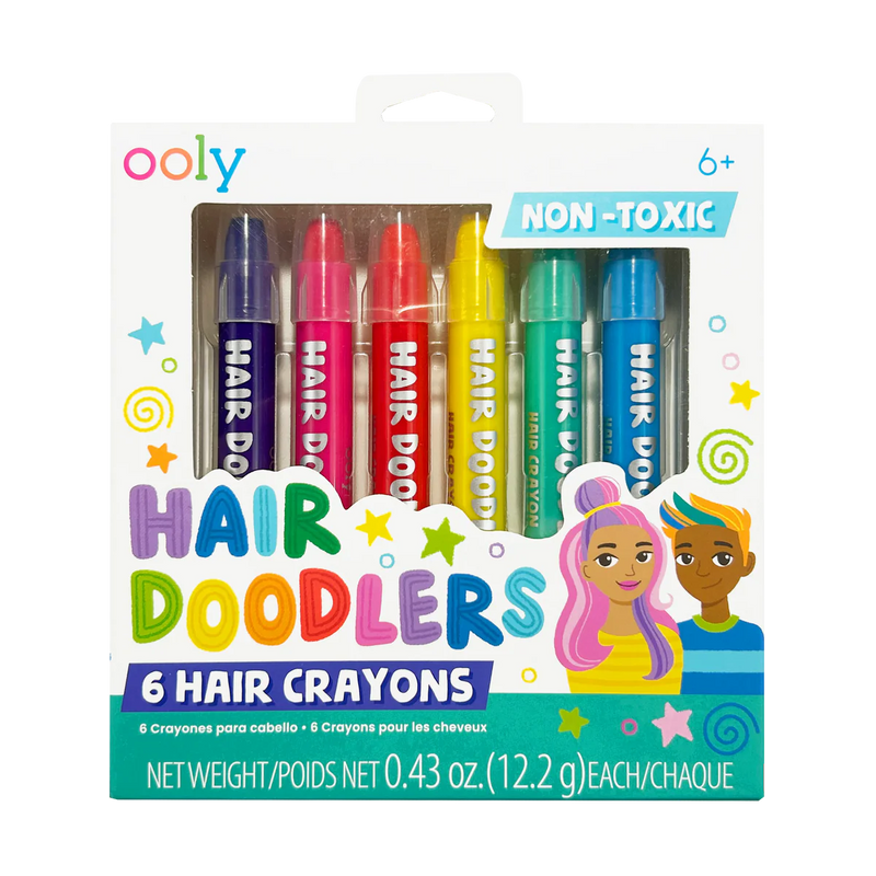 Hair Doodlers: Hair Crayons (Set of 6)