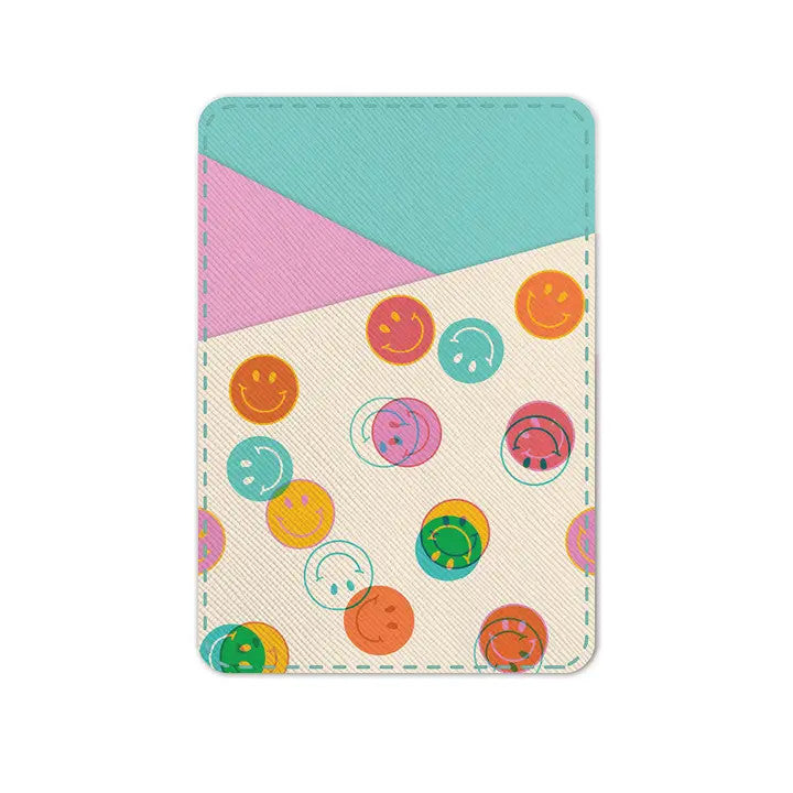 Smiley Trails Stick-On Cell Phone Wallet