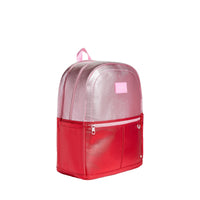 Kane Double Pocket Large Backpack - Pink/Red Colorblock