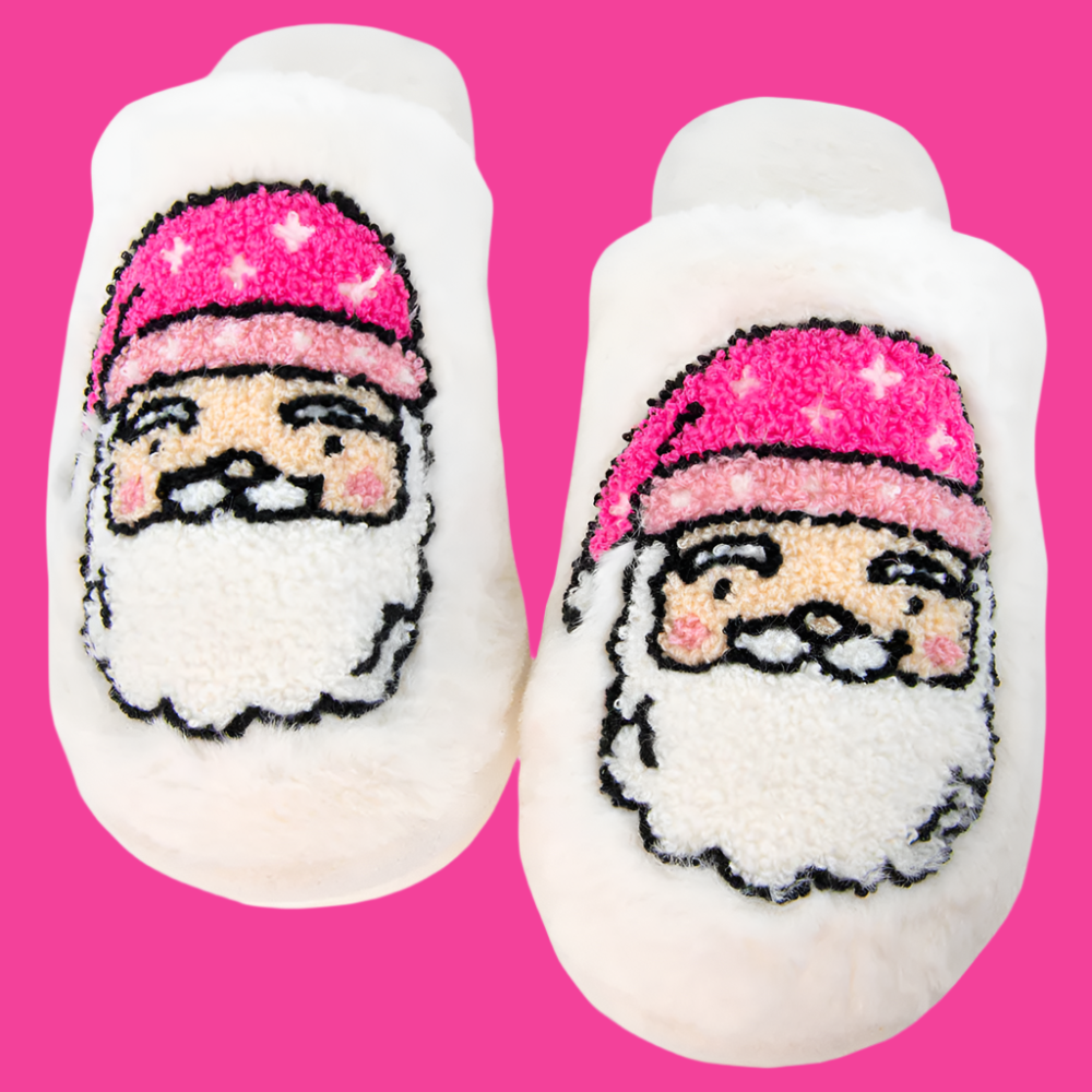 Santa Face House Slippers