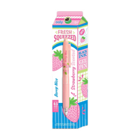 Black Ink Scented Gel Pen - Strawberry