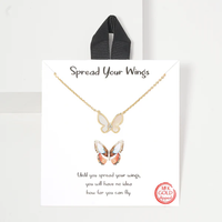 Bubble Letter Mini Charm Necklace