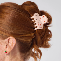 Medium Cloud Clip - Cherry Print