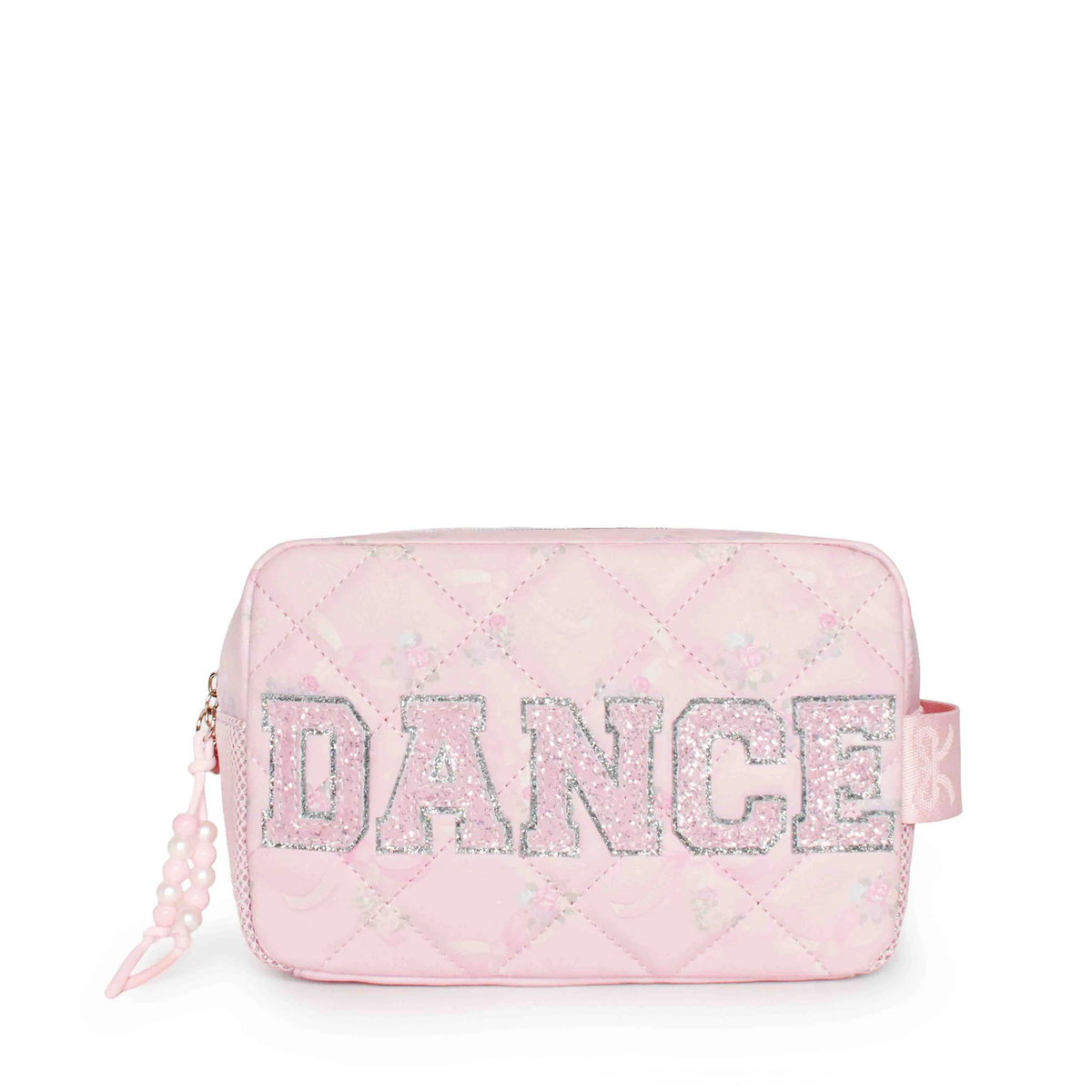 'Dance' Quilted Floral Cosmetic Pouch
