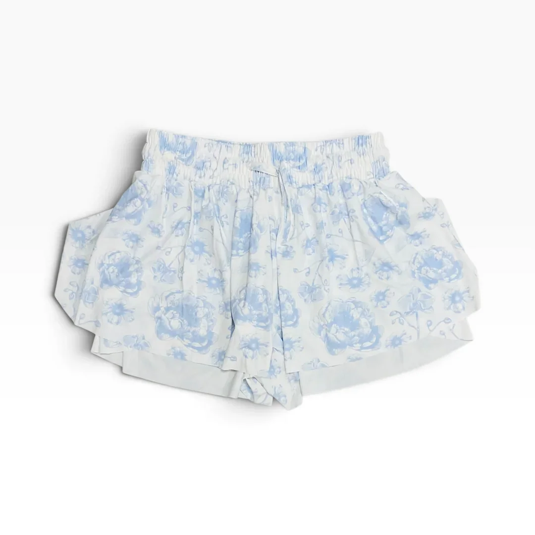 Beautiful Blue Toile Butterfly Shorts