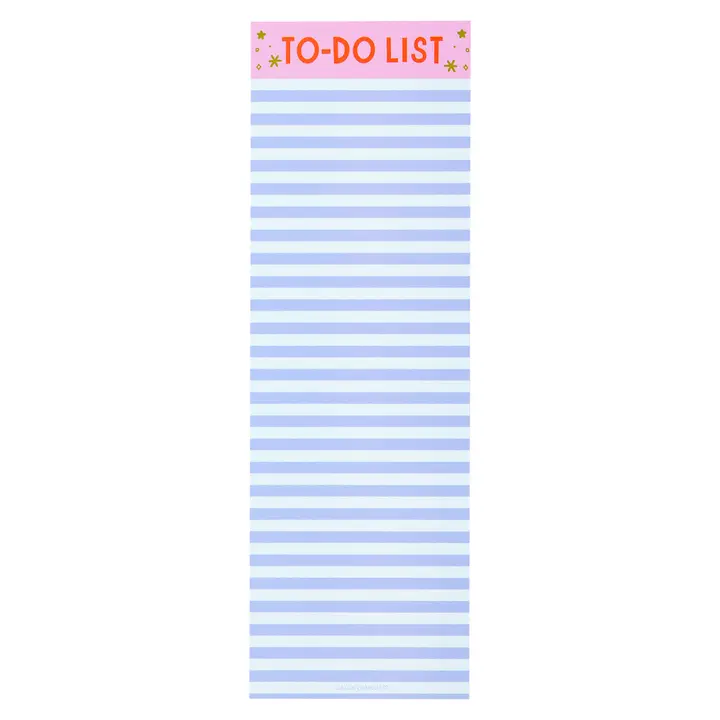 Blue Stripe To Do List Notepad