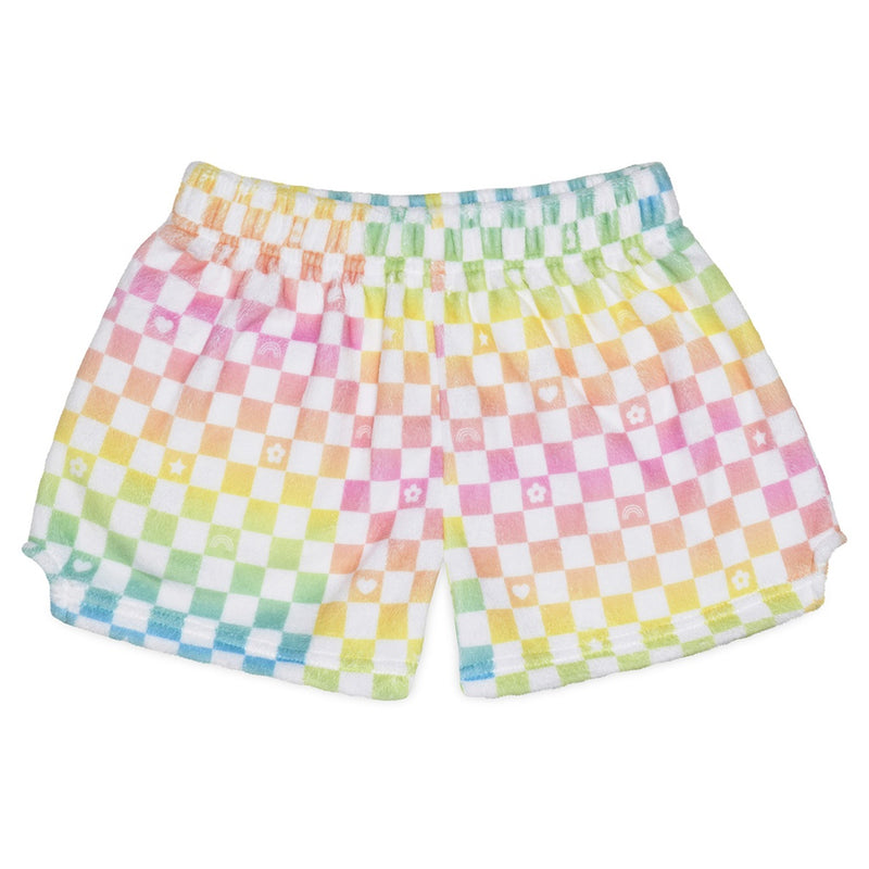 Ombre Checkerboard Plush Shorts