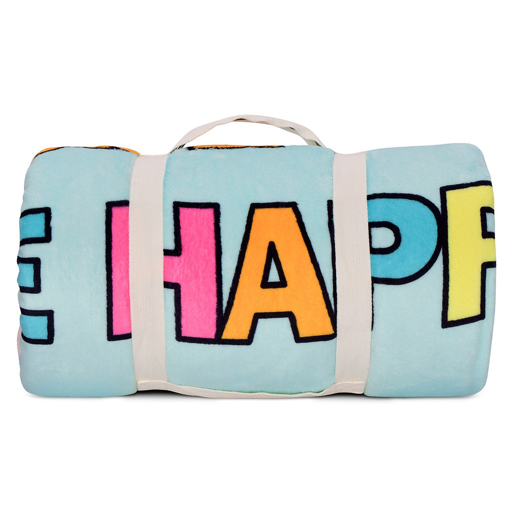 Be Happy Sherpa Blanket