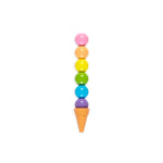 Rainbow Scoops Stacking Erasable Crayons+Scented Eraser