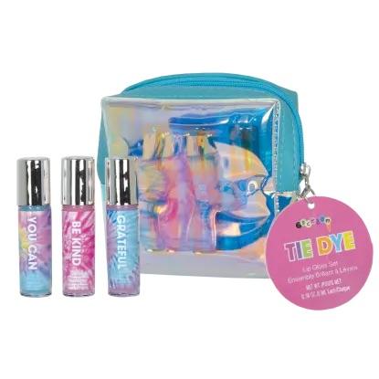 Tie Dye Mini Lip Glosses in Pouch